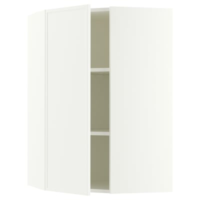 SEKTION Armoire murale d'angle+tblts, blanc/Aspudden blanc mat, 26x15x40 "