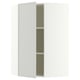 SEKTION Armoire murale d'angle+tblts, blanc/Aspudden gris clair, 26x15x40 "
