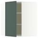 SEKTION Armoire murale d'angle+tblts, blanc/Aspudden gris-vert foncé, 26x15x30 "