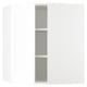 SEKTION Armoire murale d'angle+tblts, blanc Enköping/blanc effet bois, 26x15x30 "