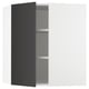 SEKTION Armoire murale d'angle+tblts, blanc/Nickebo anthracite mat, 26x15x30 "