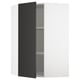 SEKTION Armoire murale d'angle+tblts, blanc/Nickebo anthracite mat, 26x15x40 "