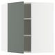 SEKTION Armoire murale d'angle+tblts, blanc/Nickebo gris -vert mat, 26x15x30 "