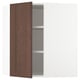 SEKTION Armoire murale d'angle+tblts, blanc/Sinarp brun, 26x15x30 "