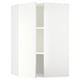 SEKTION Armoire murale d'angle+tblts, blanc/Vallstena blanc, 26x15x40 "