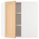 SEKTION Armoire murale d'angle+tblts, blanc/Vedhamn chêne, 26x15x30 "