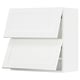 SEKTION Armoire murale horiz+2ptes, blanc Enköping/blanc effet bois, 30x15x30 "
