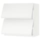 SEKTION Armoire murale horiz+2ptes, blanc/Voxtorp blanc mat, 30x15x30 "