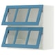 SEKTION Armoire murale horiz+2ptes vit, blanc/Lerhyttan bleu, 30x15x30 "