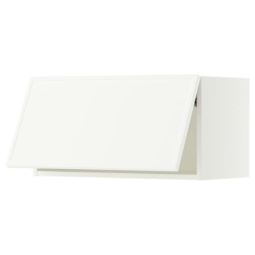 SEKTION Armoire murale horizontale, blanc/Aspudden blanc mat, 30x15x15 "