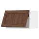 SEKTION Armoire murale horizontale, blanc Enköping/brun effet noyer, 24x15x15 "
