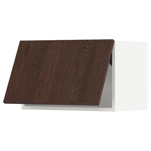 SEKTION Armoire murale horizontale, blanc/Sinarp brun, 24x15x15 "
