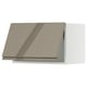 SEKTION Armoire murale horizontale, blanc/Voxtorp gris-brun foncé ultrabrillant, 24x15x15 "