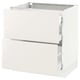 SEKTION / MAXIMERA Arm inf 2 faces/3 tiroirs, blanc/Veddinge blanc, 30x24x30 "