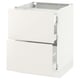 SEKTION / MAXIMERA Arm inf 2 faces/3 tiroirs, blanc/Veddinge blanc, 24x24x30 "