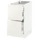 SEKTION / MAXIMERA Arm inf 2 faces/3 tiroirs, blanc/Veddinge blanc, 15x24x30 "