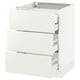 SEKTION / MAXIMERA Arm inf 3 faces/4 tiroirs, blanc/Veddinge blanc, 24x24x30 "
