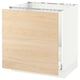 SEKTION / MAXIMERA Arm inf évier/tri/2 faces, blanc/Askersund effet frêne clair, 30x24x30 "