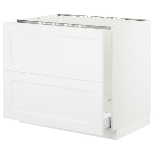 SEKTION / MAXIMERA Arm inf évier/tri/2 faces, blanc/Axstad blanc mat, 36x24x30 "