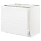 SEKTION / MAXIMERA Arm inf évier/tri/2 faces, blanc/Axstad blanc mat, 36x24x30 "
