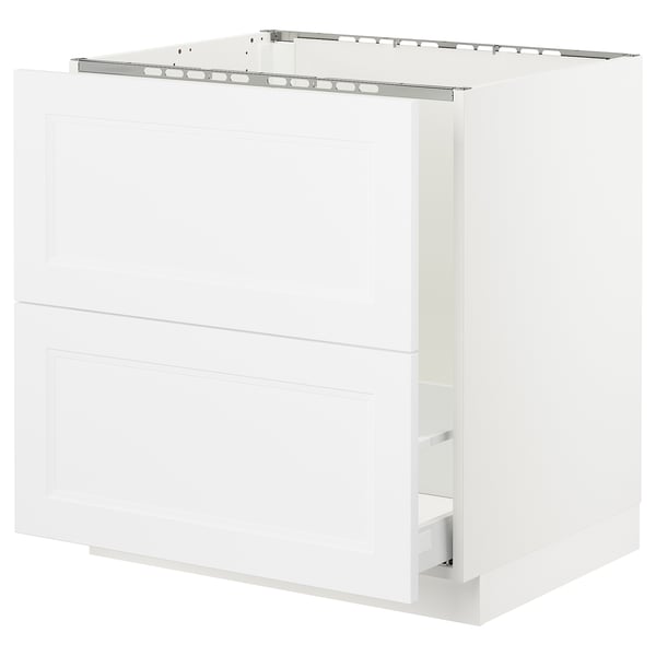 SEKTION / MAXIMERA Arm inf évier/tri/2 faces, blanc/Axstad blanc mat, 30x24x30 "