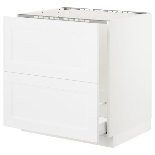 SEKTION / MAXIMERA Arm inf évier/tri/2 faces, blanc/Axstad blanc mat, 30x24x30 "