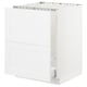 SEKTION / MAXIMERA Arm inf évier/tri/2 faces, blanc/Axstad blanc mat, 24x24x30 "