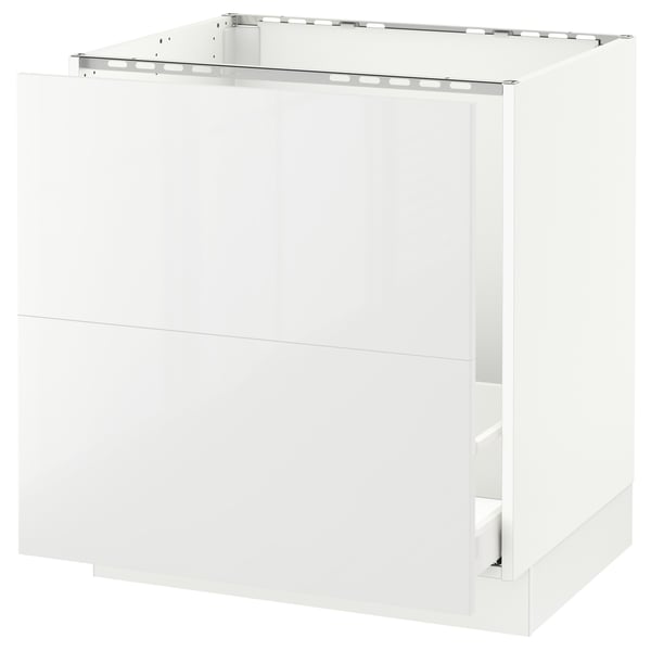 SEKTION / MAXIMERA Arm inf évier/tri/2 faces, blanc/Ringhult blanc, 30x24x30 "