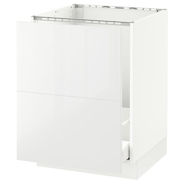 SEKTION / MAXIMERA Arm inf évier/tri/2 faces, blanc/Ringhult blanc, 24x24x30 "