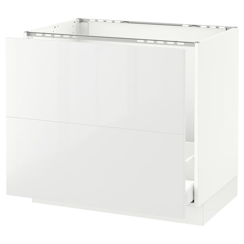 SEKTION / MAXIMERA Arm inf évier/tri/2 faces, blanc/Ringhult blanc, 36x24x30 "