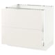 SEKTION / MAXIMERA Arm inf évier/tri/2 faces, blanc/Veddinge blanc, 36x24x30 "
