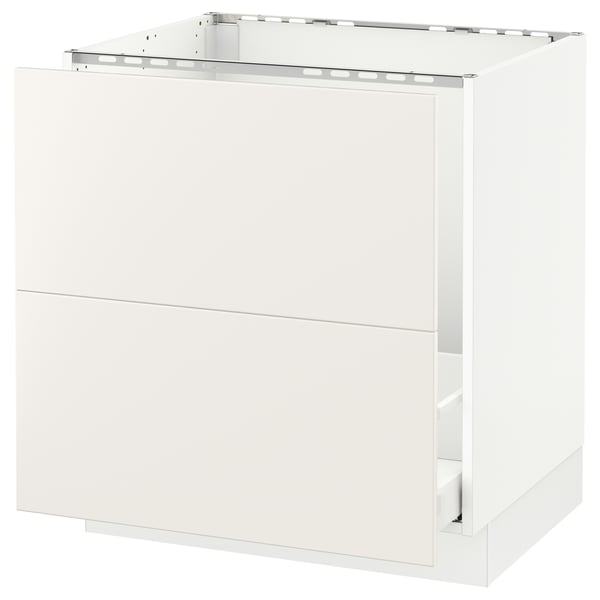 SEKTION / MAXIMERA Arm inf évier/tri/2 faces, blanc/Veddinge blanc, 30x24x30 "