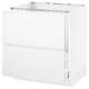 SEKTION / MAXIMERA Arm inf évier/tri/2 faces, blanc/Voxtorp blanc mat, 30x24x30 "
