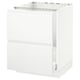 SEKTION / MAXIMERA Arm inf évier/tri/2 faces, blanc/Voxtorp blanc mat, 24x24x30 "