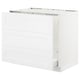 SEKTION / MAXIMERA Arm inf évier/tri/3 faces, blanc/Axstad blanc mat, 36x24x30 "