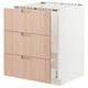 SEKTION / MAXIMERA Arm inf évier/tri/3 faces, blanc/Fröjered bambou clair, 24x24x30 "