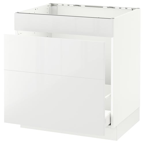 SEKTION / MAXIMERA Arm inf évier/tri/3 faces, blanc/Ringhult blanc, 30x24x30 "