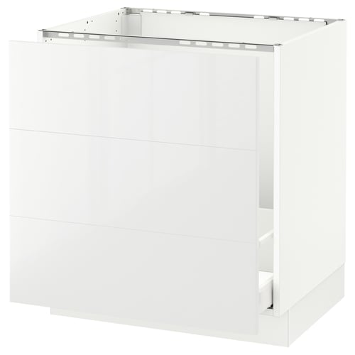 SEKTION / MAXIMERA Arm inf évier/tri/3 faces, blanc/Ringhult blanc, 30x24x30 "
