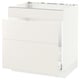 SEKTION / MAXIMERA Arm inf évier/tri/3 faces, blanc/Veddinge blanc, 30x24x30 "