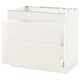 SEKTION / MAXIMERA Arm inf évier/tri/3 faces, blanc/Veddinge blanc, 36x24x30 "