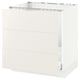 SEKTION / MAXIMERA Arm inf évier/tri/3 faces, blanc/Veddinge blanc, 30x24x30 "
