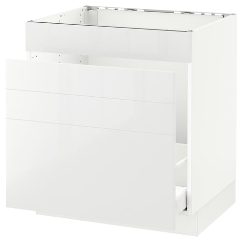 SEKTION / MAXIMERA Arm inf évier/tri/4 faces, blanc/Ringhult blanc, 30x24x30 "