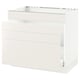 SEKTION / MAXIMERA Arm inf évier/tri/4 faces, blanc/Veddinge blanc, 36x24x30 "