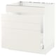 SEKTION / MAXIMERA Arm inf évier/tri/4 faces, blanc/Veddinge blanc, 30x24x30 "