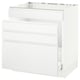 SEKTION / MAXIMERA Arm inf évier/tri/4 faces, blanc/Voxtorp blanc mat, 30x24x30 "