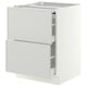 SEKTION / MAXIMERA Arm inf+plan travail couliss/2tir, blanc/Aspudden gris clair, 24x24x30 "