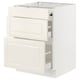 SEKTION / MAXIMERA Arm inf+plan travail couliss/2tir, blanc/Bodbyn blanc cassé, 24x24x30 "