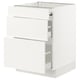 SEKTION / MAXIMERA Arm inf+plan travail couliss/2tir, blanc/Veddinge blanc, 24x24x30 "