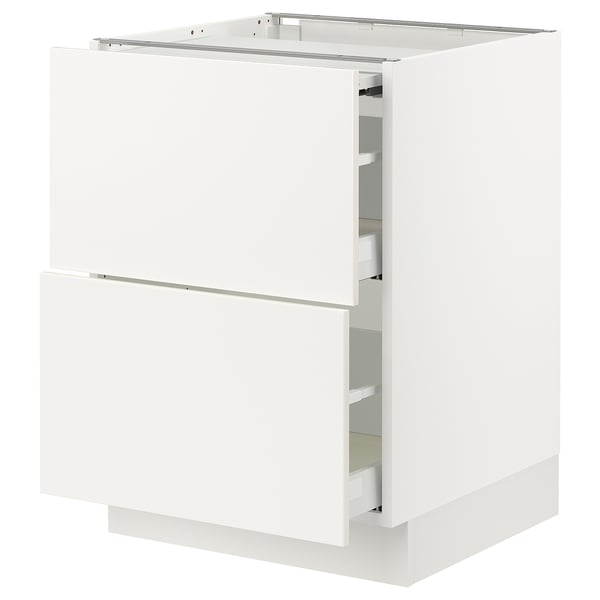 SEKTION / MAXIMERA Arm inf+plan travail couliss/2tir, blanc/Veddinge blanc, 24x24x30 "