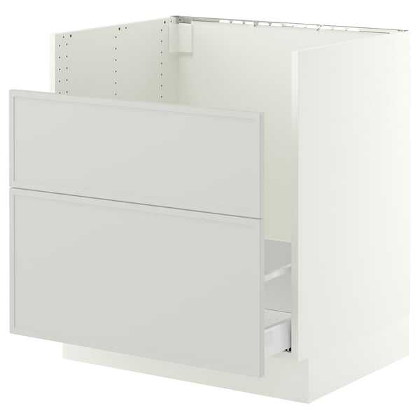 SEKTION / MAXIMERA Arm inf pr évier TALLSJÖN, blanc/Aspudden gris clair, 30x24x30 "